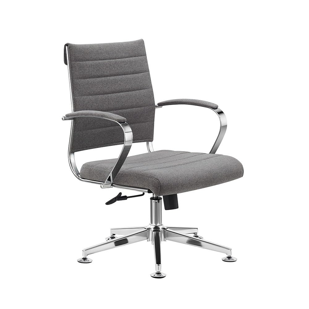 Konferenzstuhl Cádiz - Chromgestell - mit vielen ergonomischen Funktionen (Stoff, Anthrazit)