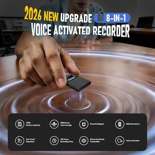 72GB Magnetic Voice Activated Recording Device - view 2