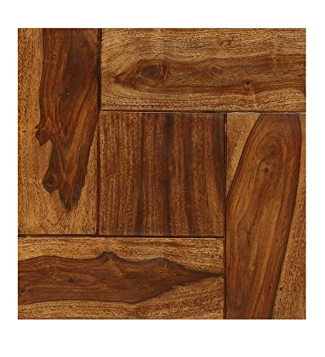 Image of Wooden Bar Dining Table Set 2 Seater /High Bar Chair Dining Table for Home and Living Room (Solid Sheesham Wood, 2 Seater, Teak Finish)