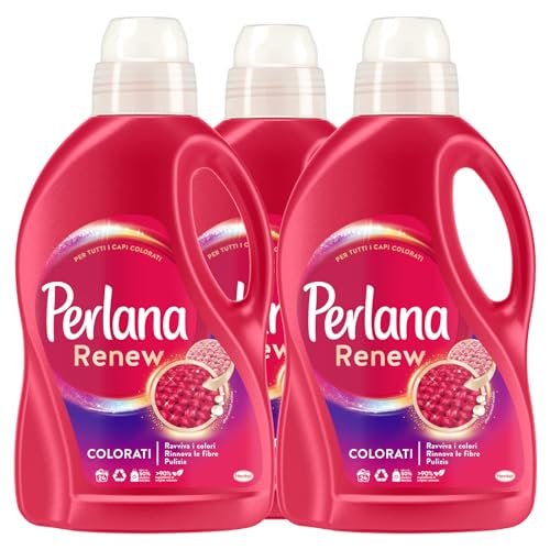 Perlana Renew - Detergente líquido de colores para lavadora y colada a mano - Neutrilzza malos...