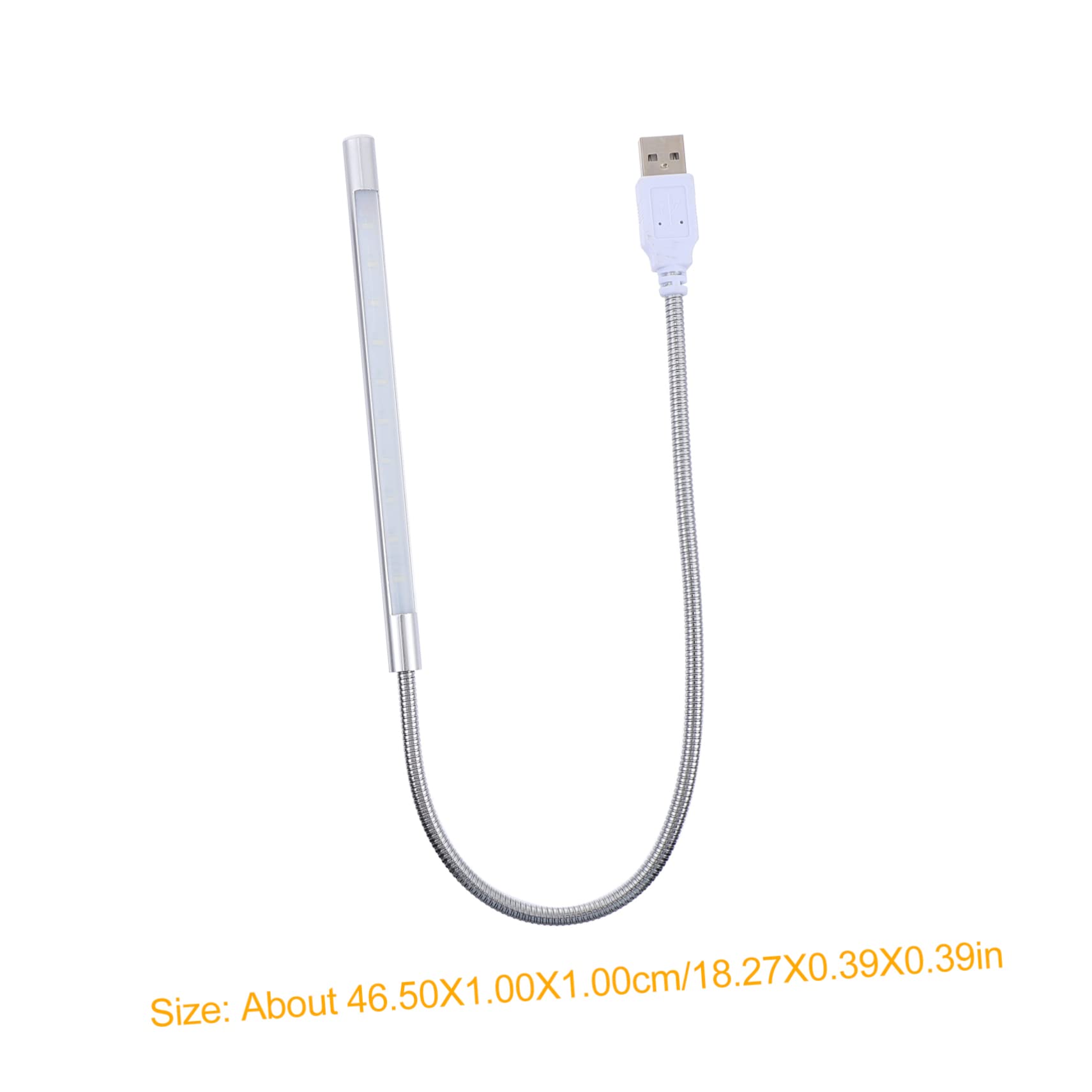 KALLORY 2Pcs USB LED Reading Lamp with Dimmable Touch Control Flexible Gooseneck for Bedside Computer Tasks and Camping