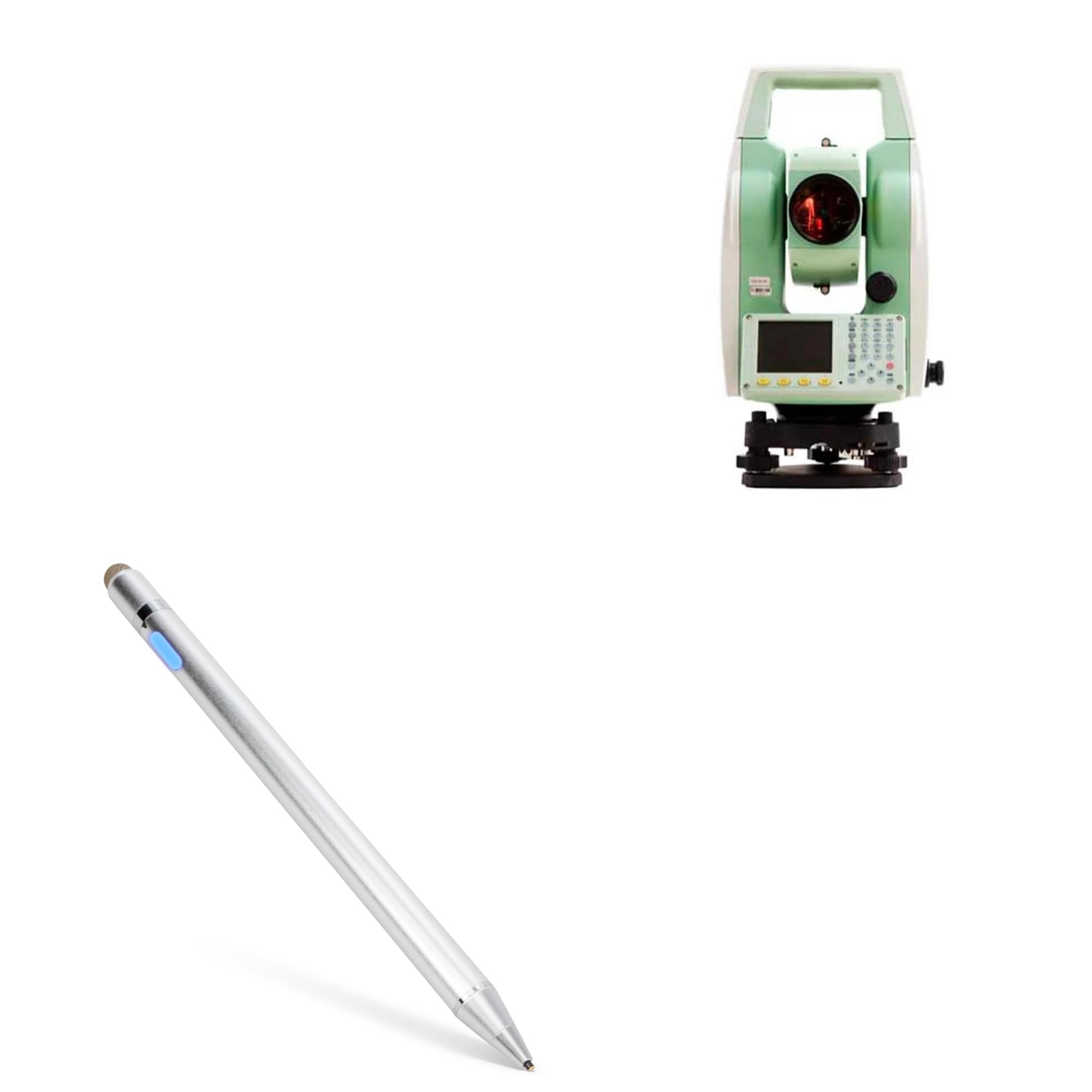 BoxWave Stylus Pen Compatible with SatLab SLT2 - AccuPoint Active Stylus, Electronic Stylus with Ultra Fine Tip - Metallic Silver