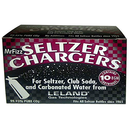 Leland Soda Chargers Seltzer Chargers Co2, 40 Count,Silver by Vnook - Used condition - US$20.54