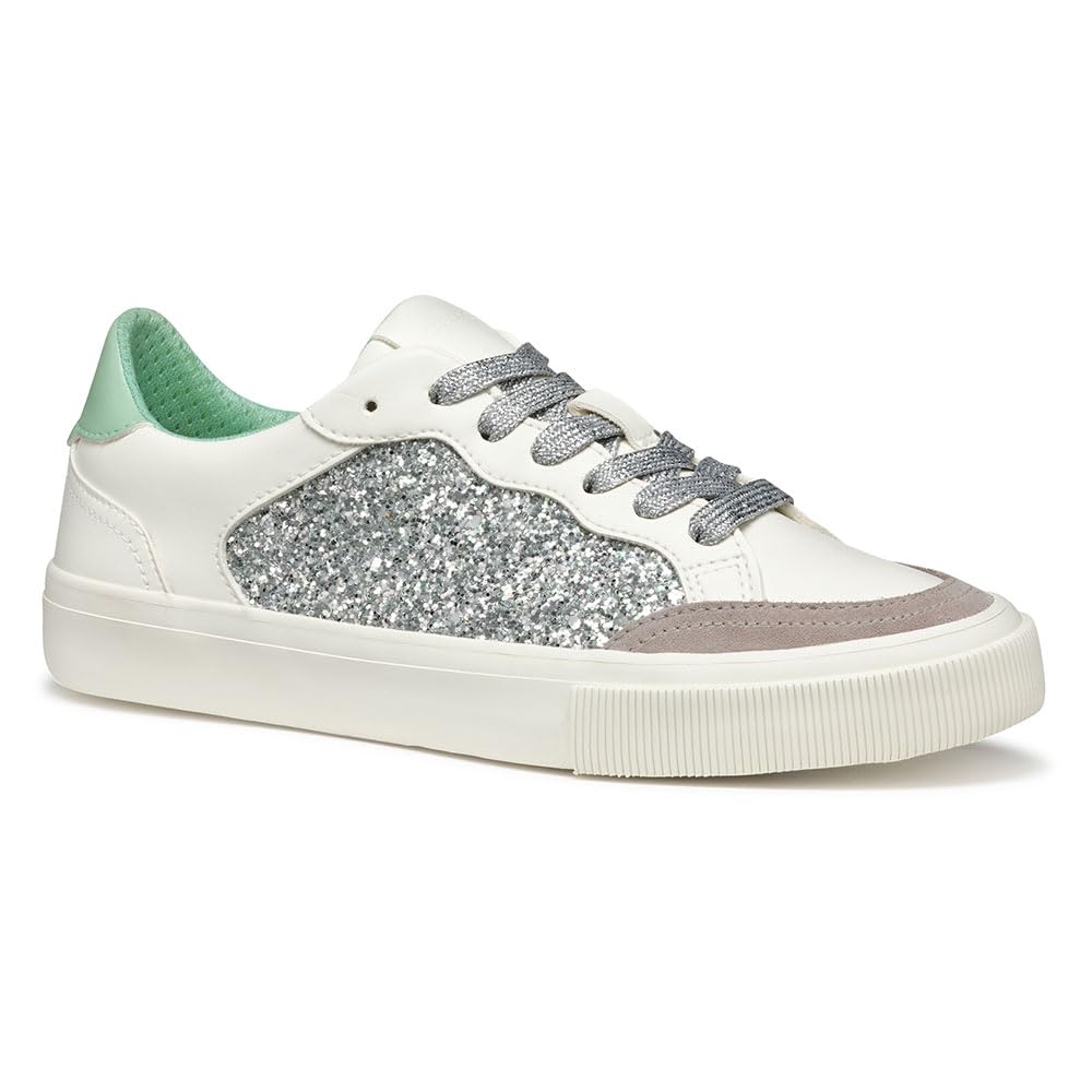 Geox D EMMELENY B, Women’s Sneaker, Optic White/Rock,
