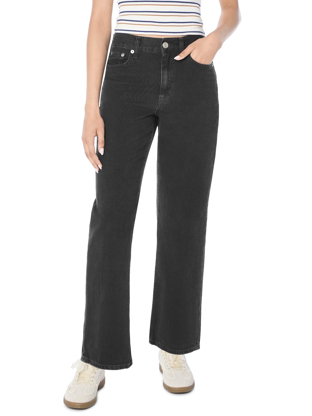 

                                                    Aero Baggy Jean, Black, 0 Regular