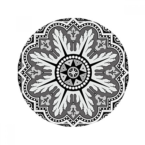 Tapis style arabe noir blanc doux pour décoration entrée et salon - 2