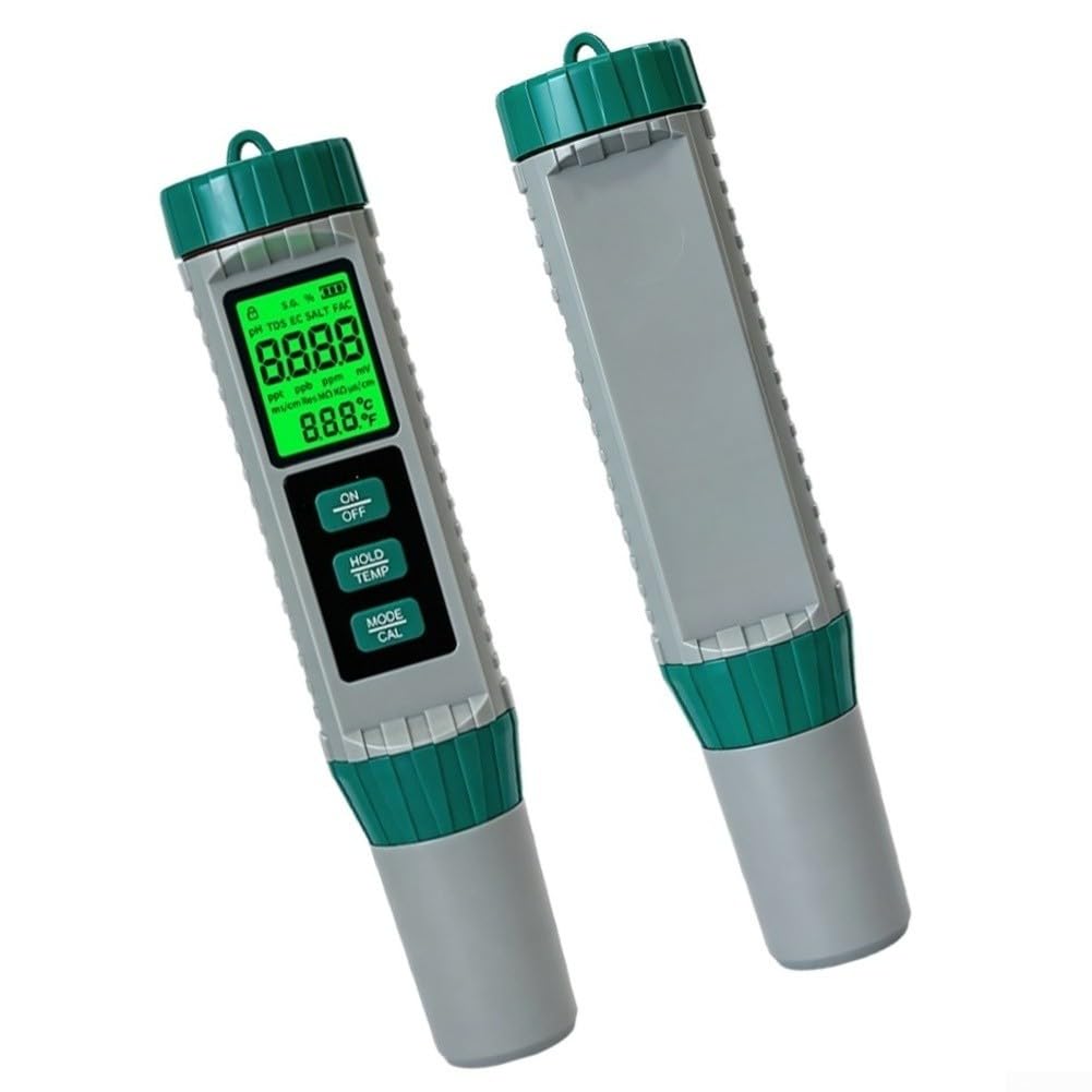 Digitaler Wassertester pH Leitfähigkeit Salzgehalt Digitaler
