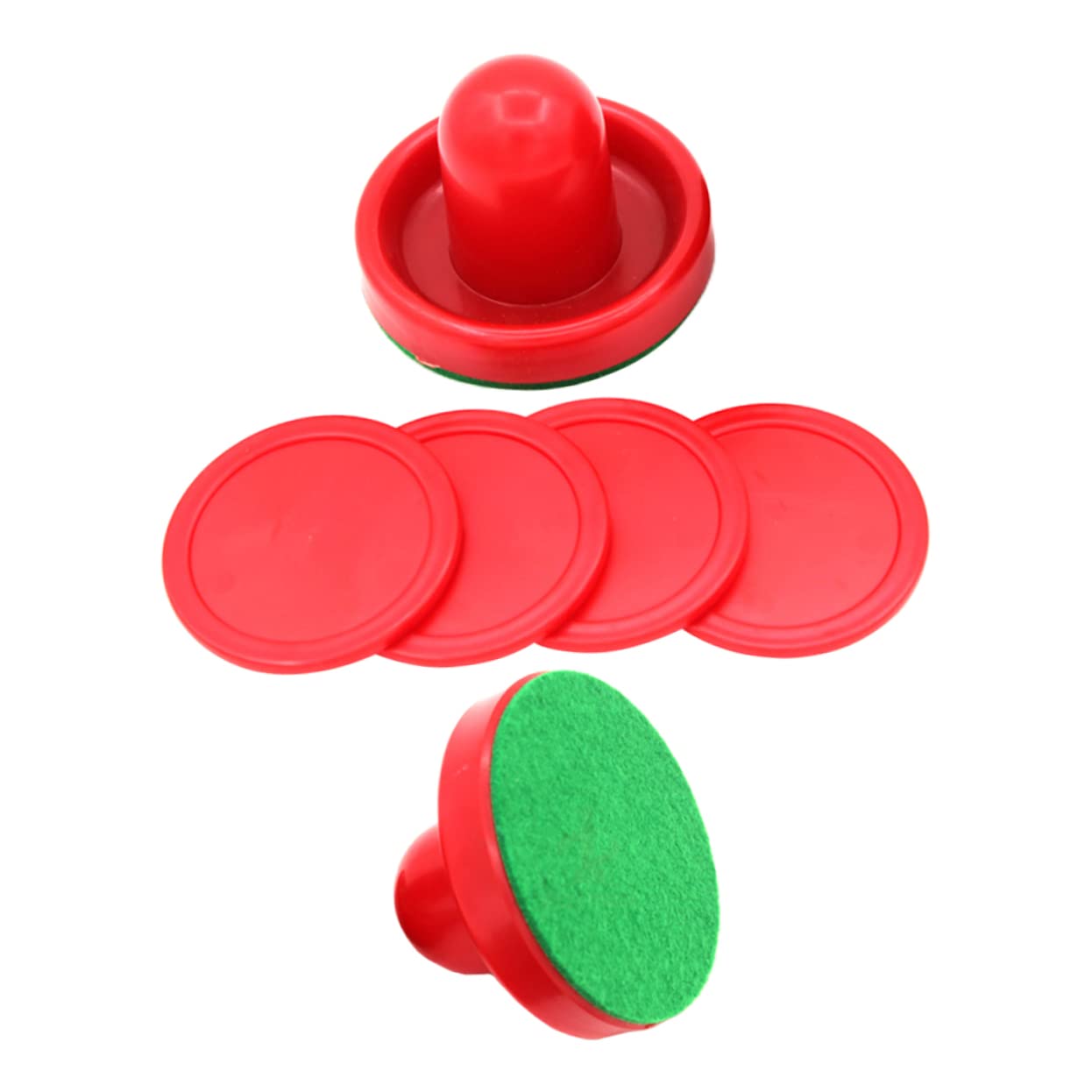 Kisangel Complete Air Hockey Game Kit: Paddles Pushers Mini Hockey Accessories for Family Fun