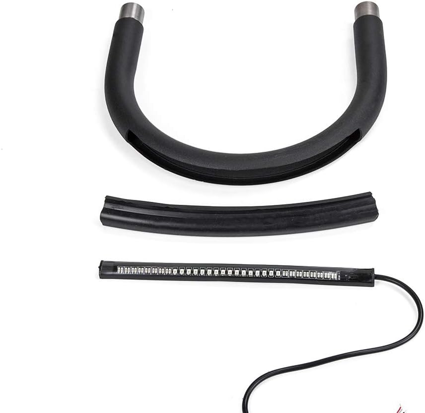 MOTO4U 203mm Rear Seat Frame Hoop Loop Mount for Cafe Racer Scrambler with LED Brake Turn Tail Lights