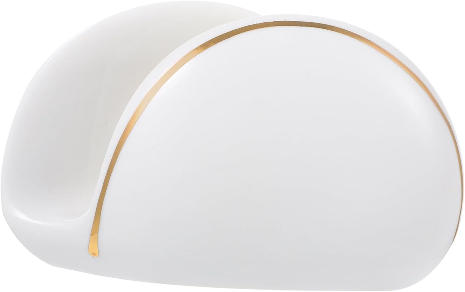 PRETYZOOM 3pcs Ceramic Napkin Holder for Table Elegant Trimmed Napkin Dispenser Unique Vintage Style for Kitchen Dining Room Restaurant Outdoor Use Easy to Clean Space-Saving Design