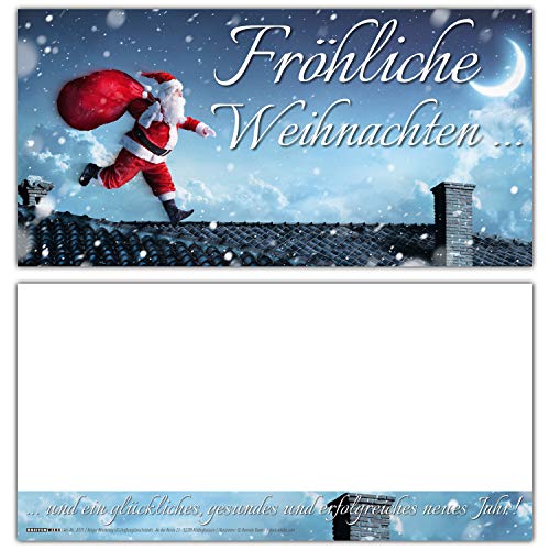 BREITENWERK Weihnachtskarten Set (12 Stück) WEIHNACHTSMANN - ideal als Brief oder Postkarte - privat und geschäftlich - Frohe Weihnachten Karten BREITENWERK Weihnachtskarten Set (12 Stück) WEIHNACHTSMANN - ideal als Brief oder Postkarte - privat und geschäftlich - Frohe Weihnachten Karten