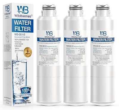 Wildberries DA29-00020B Replacement for Samsung Water Filter DA97-08006A, RS25J500DSR, RF23J9011SG, RF23J9011SR/AA, RF263TEAESG, RS25J500DSG, RF263BEAESR, HAF-CIN/EXP, RF28HFEDBSR 3-Pack