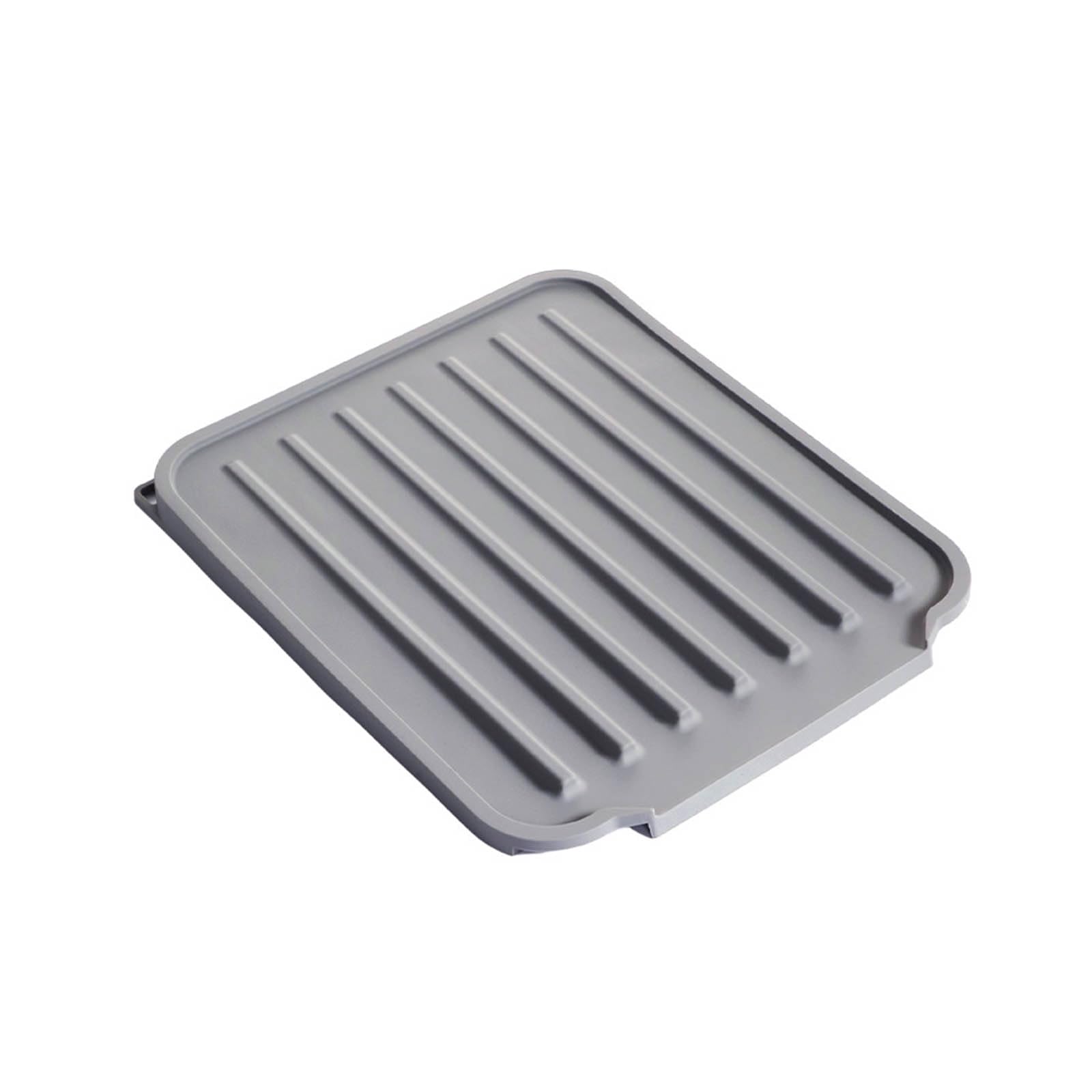 Buxuaaaa Heatproof Silicone Drying Board Not Slip Face Easy Neat Water Effluent Mat for Countertops Kitchen Effluent Mat Collapsing Kitchen Planner