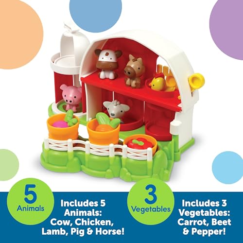 Learning Resources Peekaboo Learning Barnyard Playset, Toddler Learning Toys, Preschool Learning Activities for Boys and Girls, Easter Toys for Kids, Ages 18+ Months