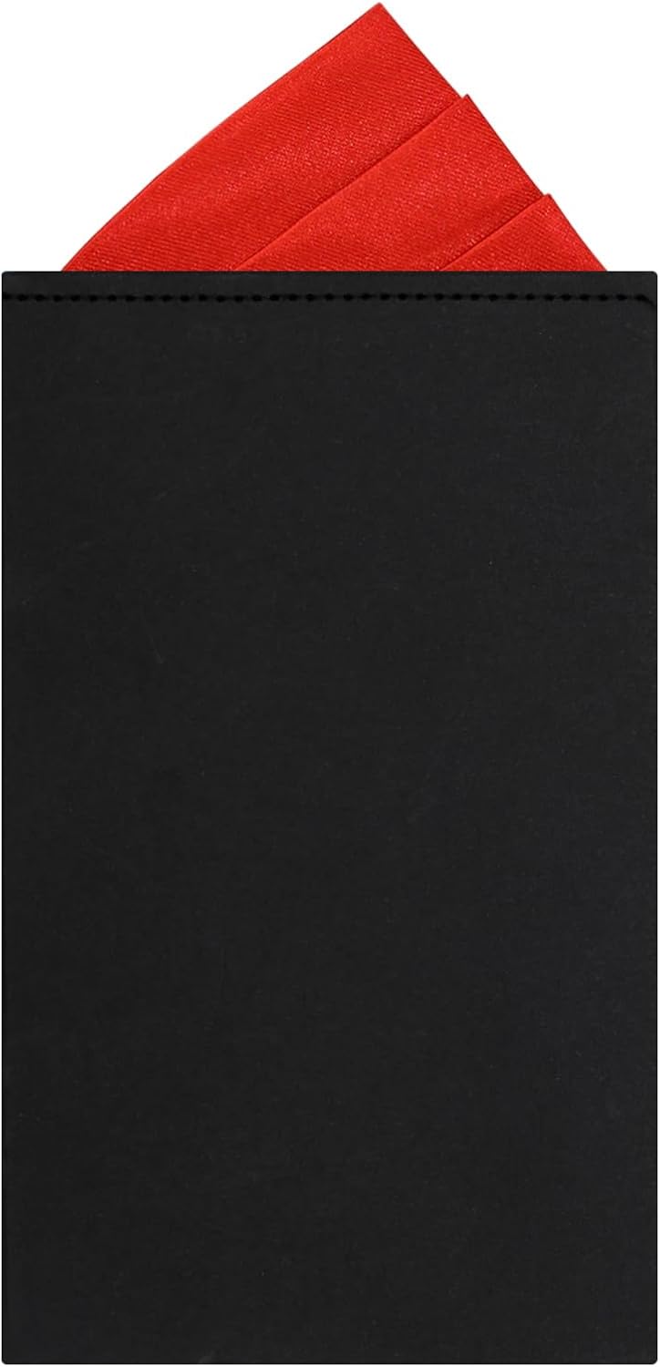 LJBFNN Prefolded Pocket Squares for Men, Triangles Men's Handkerchiefs Pocket Square on Card for Suit Jacket Tuxedo