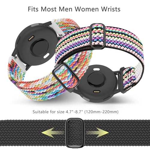 2 Pack Bandas de Nylon para Reloj Garmin 20 mm miniatura 3