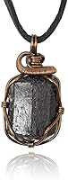 Vista 9 de Designs by Nature Gems Collar de cristal de piedra natal para hombre - Bronce antiguo
