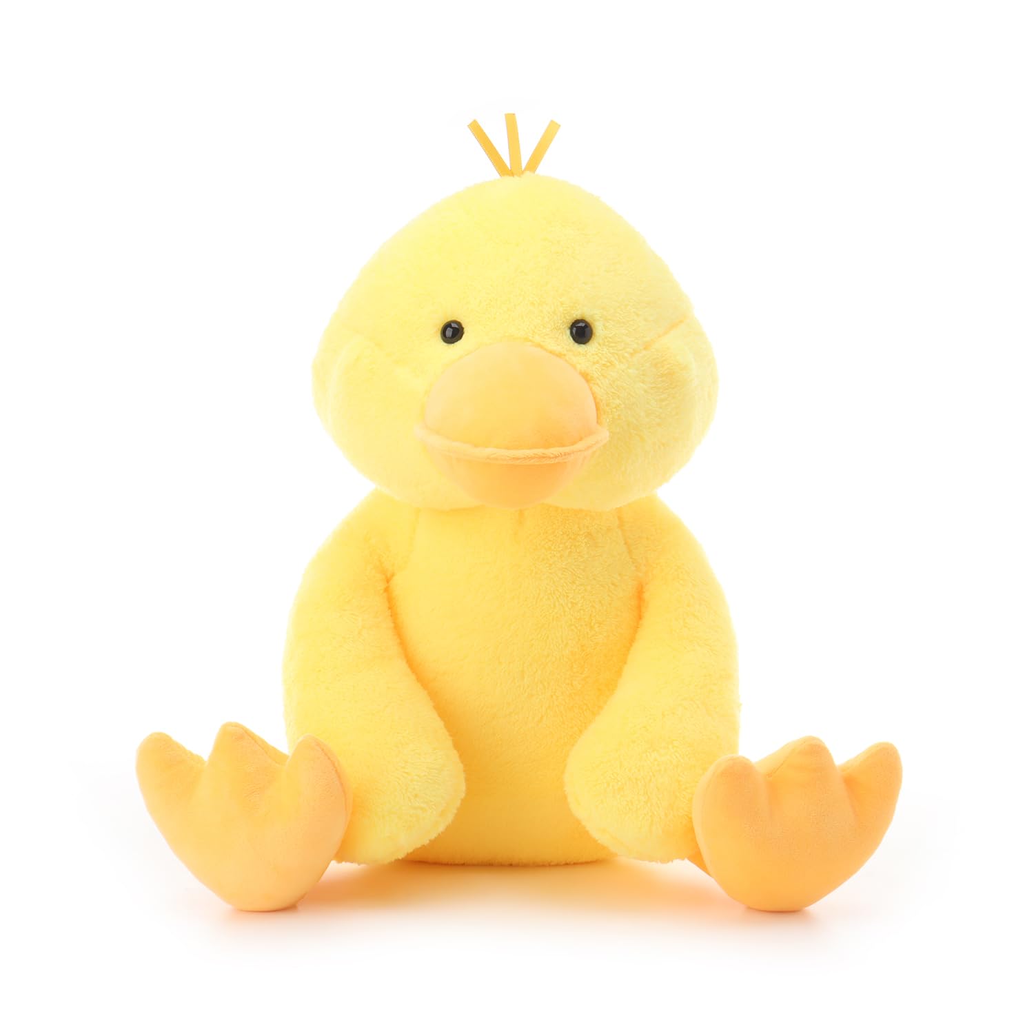 Apricot Lamb Anatra di peluche per bambini, morbido e carino, per bambine e ragazzi, giallo, 40 cm