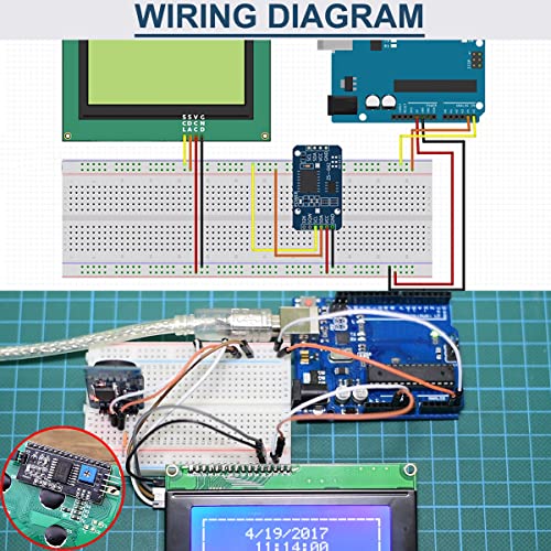 Daokai WE-DA-043 2004 20X4 Character Lcd Screen Module Iic I2C Twi Serial Interface Adapter Blue White Backlight 5V thumb #4