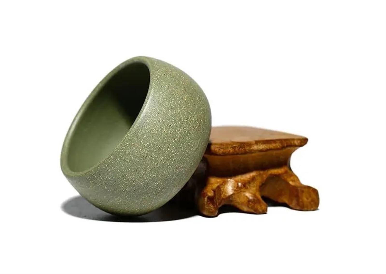 Teteras Tazón Té Hecho A Mano Taza Té Maestra Accesorios Juego Té Personalizados Taza Té Arcilla Púrpura Yixing Barro Verde Mineral Crudo 2 Unids/set Juego De Tetera Y Taza De Navidad