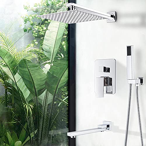 Douche effet pluie 10 pouces pour transformer votre baignoire en un espace spa moderne
