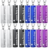 weikui 16 Pieces Urn Necklace for Ashes for Human Cremation Jewelry for Ashes Square Small BarKeepsake Pendant for Women Men Loved Ones (16 Pieces)