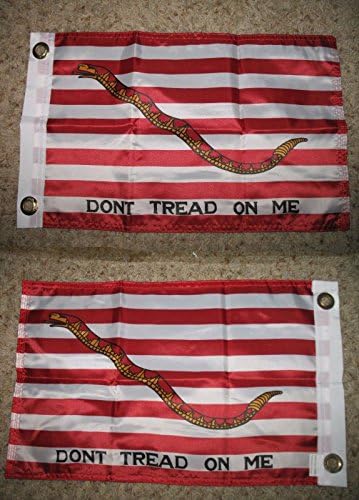 12x18 First Navy Jack 2 Faced 2-ply Wind Resistant Flag 12x18 Inch Vivid Color and UV Fade Resistant Canvas Header and polyester material image 2