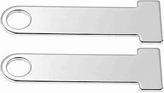 Paslanmaz çelik Kilidi, Zahmetsiz kayış Dring Lock 2 Paket, Biniciler Için Evrensel aksesuarları, Motosiklet Güvenlik Kilidi, çizik koruması - Kilitleri Için (Kaplama)