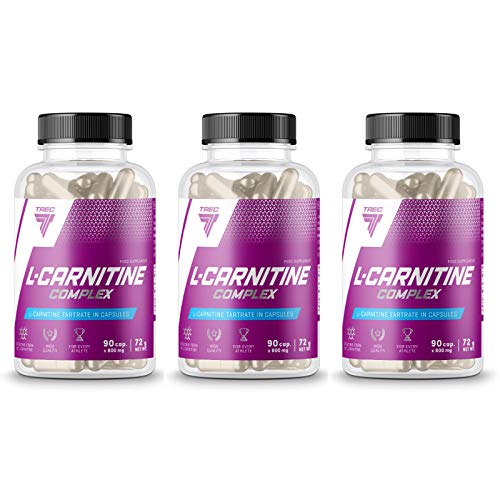 Trec Nutrition L-Carnitine Complex | Réduction des tissus adipeux | Brûleur de graisse | Perte de poids | Pilules minceur | Transformez les graisses en énergie (270 gélules)