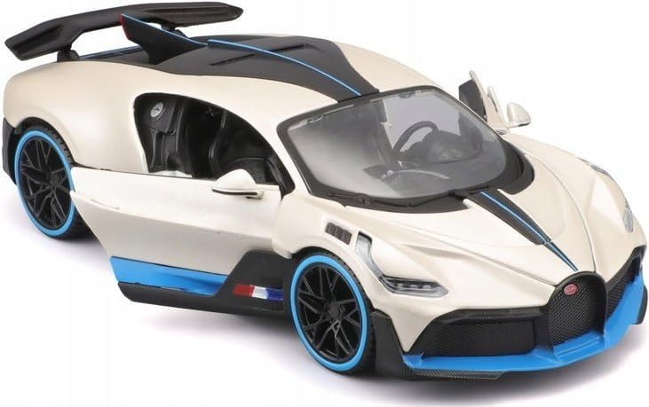 VARIYA ENTERPRISE Metal Pull Back Diecast Car 1:24 Big Bugatti Divo Pull Back Car Model With Sound Light Boys Gifts Toys For Kids?Pack Of 1?, Multicolor