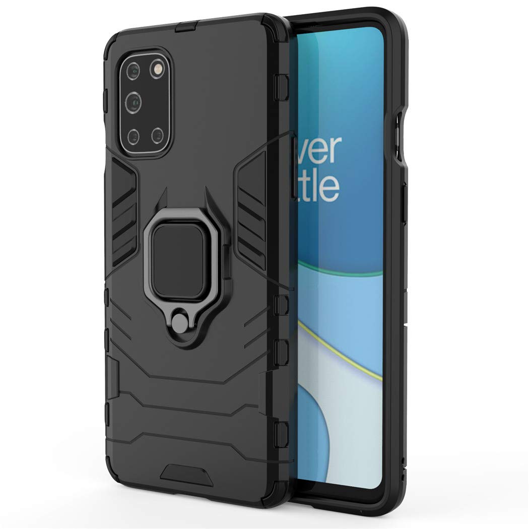 Urspasol For OnePlus 8T 5G Case OnePlus 8T Case With Screen Protector (2 Pack) Tempered Glass Hybrid Heavy Duty Armor Protective Bumper Phone Cover With 360° Degree Ring Holder Kickstand (Red - View #9