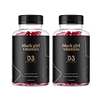 Black Girl Vitamins - Vitamin D3 Gummies, for Immune, Energy, and Bone Support, 2000IU (50mcg) Vitamin D per Serving, Gluten-Free Vitamin D Gummies, 60 Count (2-Pack)