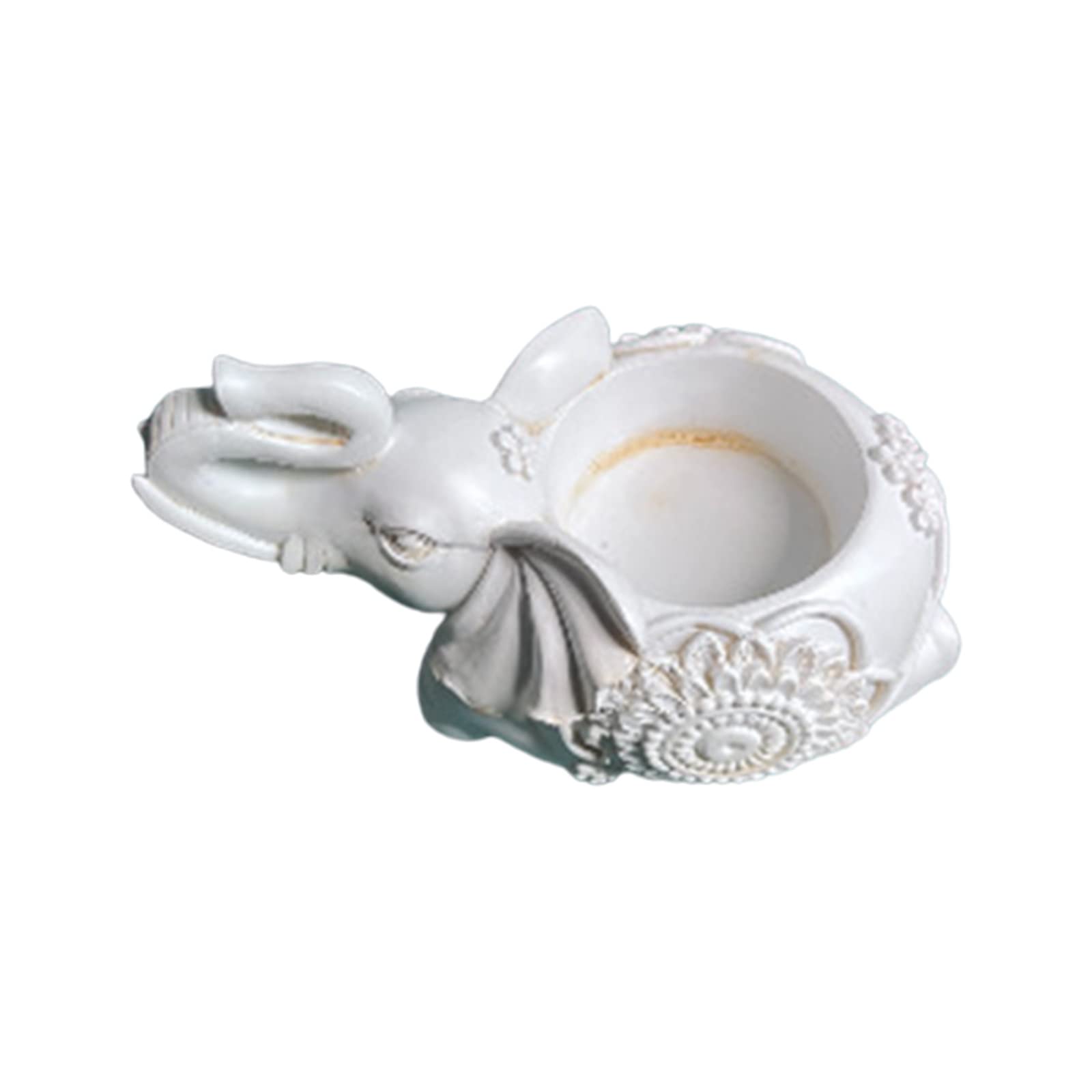 WEILWH Retro Elephant Tea Light Holder Home Decor Candlestick Party Weding Favor Faddish Elephant Holder