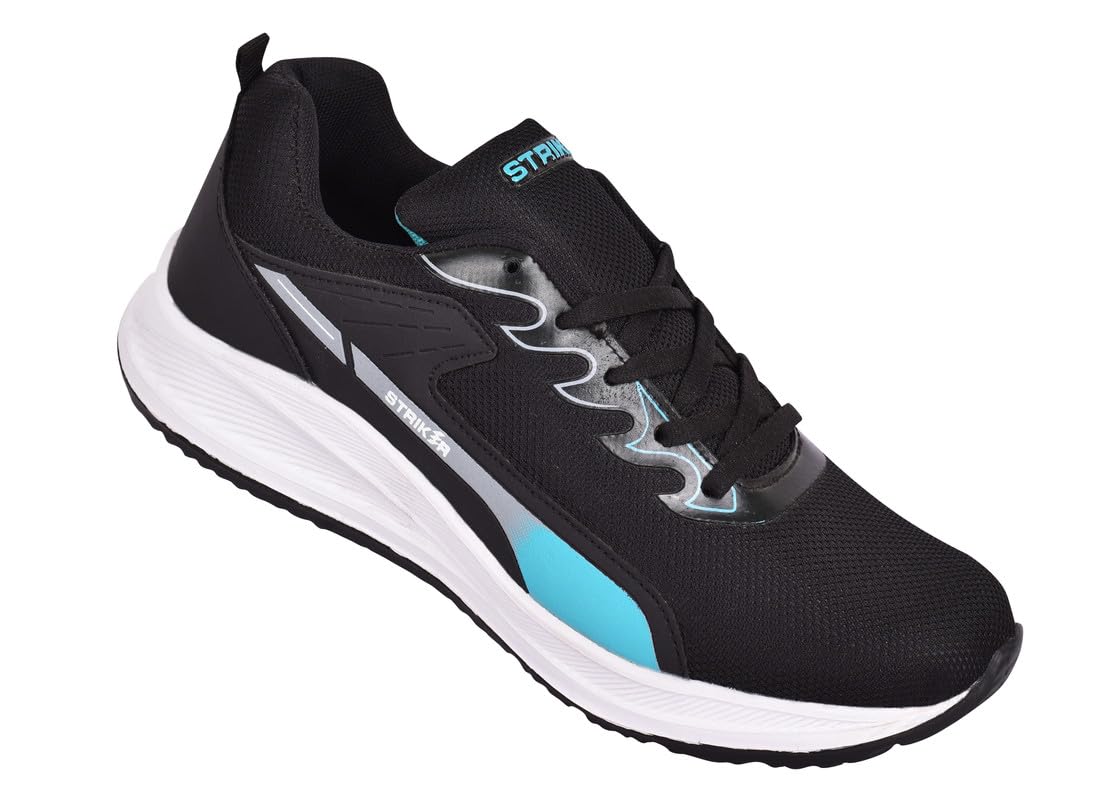 STRIKER Synthetic Sport Shoe for Men | Comfortable & Light Weight | Stylish & Anti-Skid | Waterproof | Eva Sole Material |...