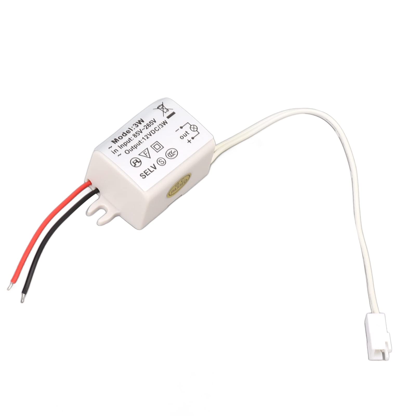 Fdit Led Drive Power Adapter lampy 12 V zasilacz Power Driver światła DC 12 V napięcie stałe adapter 3 W kompaktowy z merchandiserami