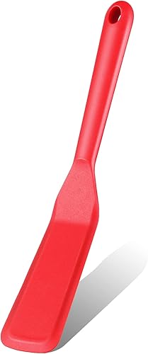 Silicone Thin Spatula Omelet Spatula Turner Long Crepe Spatula Heat Resistant Cooking Spatula Non Stick Pancake Spatula for Cooking Egg Burgers