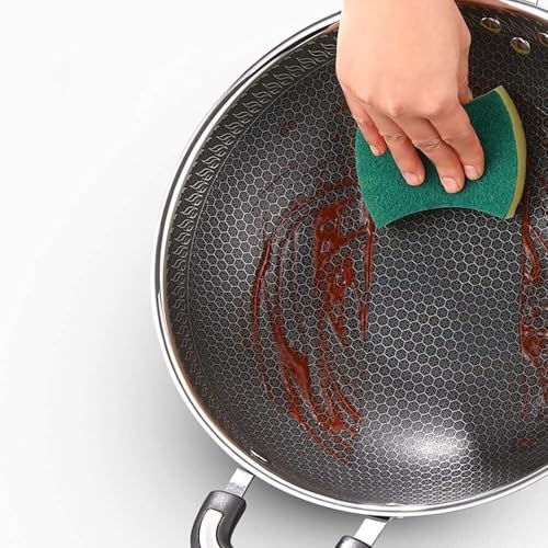 Wok de acero inoxidable anticadherente 34 cm miniatura 5
