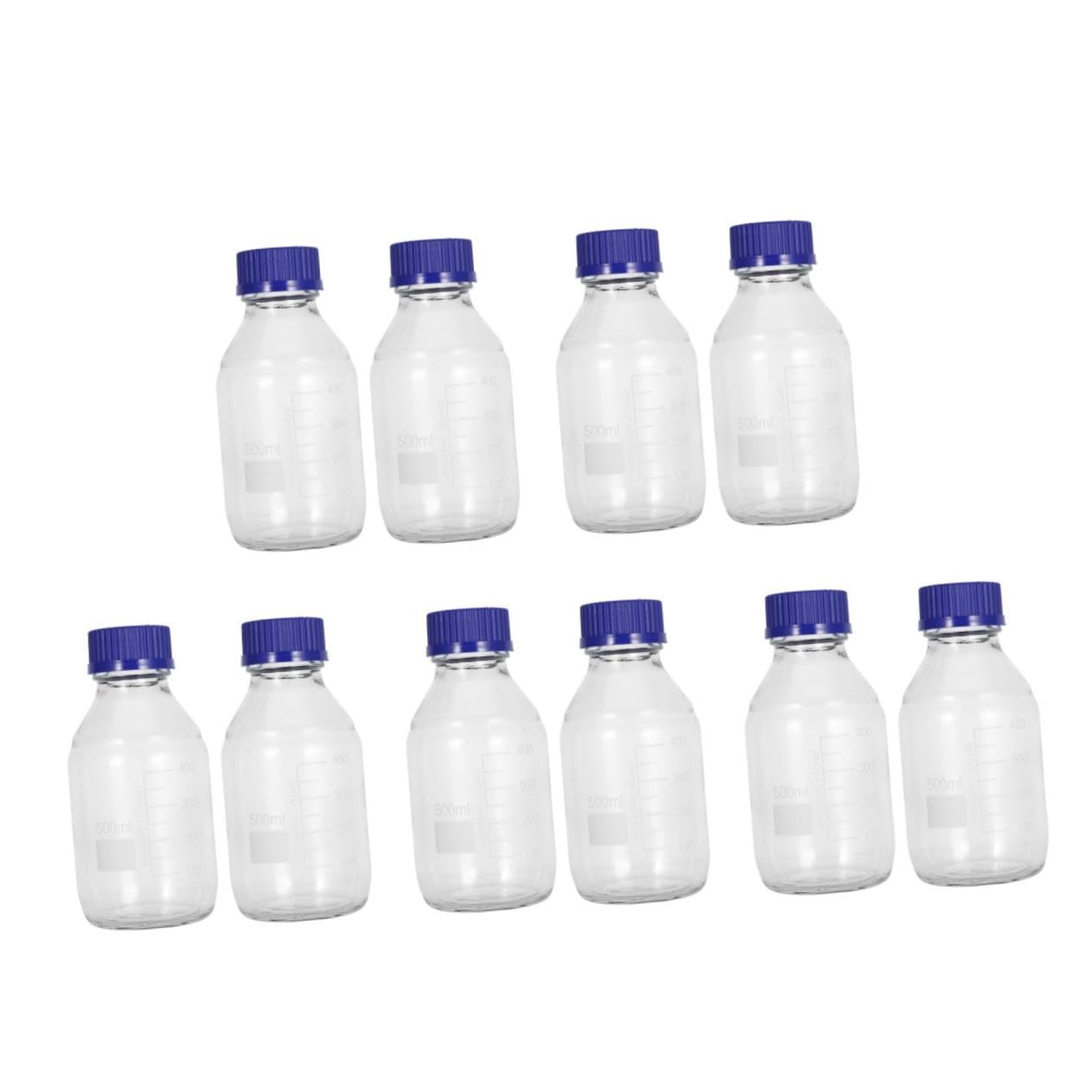 Cabilock 5 Set Bottiglie Reagenti Chiusura Per Laboratori E Esperimenti Scientifici Trasparenti E Leggere Facili Da Trasportare E Utilizzare 2 Pezzi*5