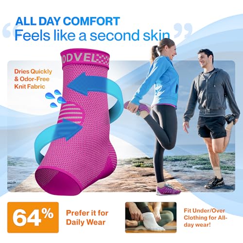 Image of Modvel Foot & Ankle Brace Socks for Sprained Ankle Compression Sleeve - Foot Support for Women & Men - Tendonitis & Arthritis Ankle Brace Sports Running, Torn Ligaments & Women Stabilizing Ankle Wrap