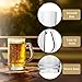 Lily's Home Set of 4 Unbreakable Classic Beer Mug 18.9oz each, Made of Shatterproof Plastic and Ideal for Indoor and Outdoor Use, Reusable