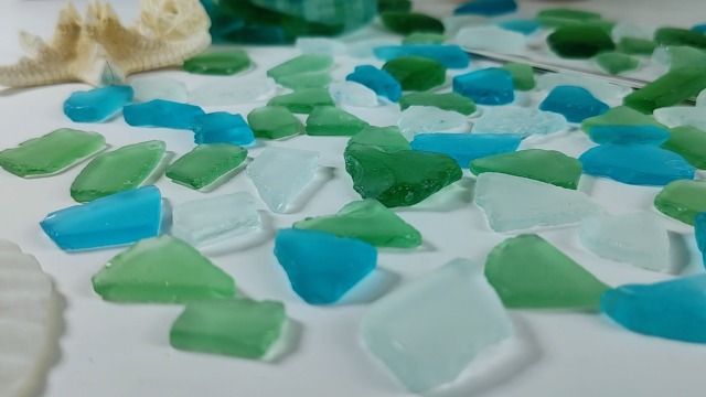Sea Glass Art Jetec Sea Glass For Crafts 36 Ounces Flat Frosted