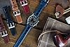 22mm Navy - BARTON Rally Horween Leather Watch Bands - Quick Release - Choose Strap Color & Width #5