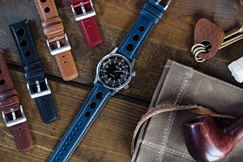 Image of Barton Racing & Rally Horween Leather Straps with Integrated Quick Release Spring Bars - Watch Bands