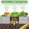 CATMANOR 3 Pack Corrugated Galvanized Steel Raised Garden Bed Outdoor, Metal Above Ground Garden Bed for Vegetables and Flowers, Rectangle Raised Beds for Gardening-36x18 inch #4