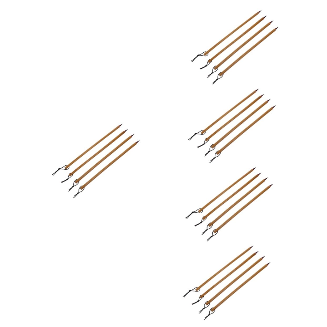 jojofuny 5 Set Pennello Da Scrittura Minuscolo Inchiostro Kit Penna Calligrafica Penna Calligrafica Cinese Penne Calligrafiche Cinesi Per Principianti Palo Di Bambù 4 Pezzi*5
