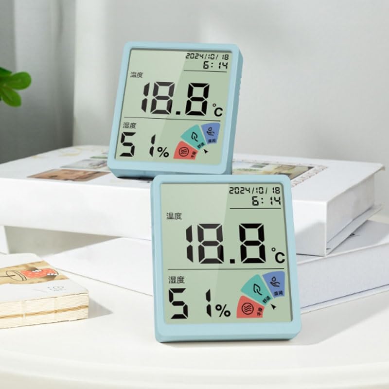 Digital Indoor Household Wall Mounted Dry Temperature Gauge with Thermometer