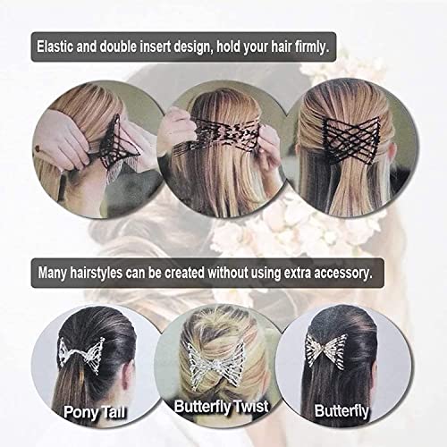 6 Peines Mágicos para Cabello con Clips Elásticos miniatura 3