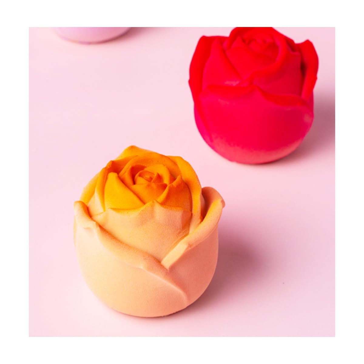 WYAHYQ 2Pcs Candle Moulds Silicone Flower Moulds for Candle Making Roses2.16inch Peony3.94inch Candles Gifts for Women - Image 4