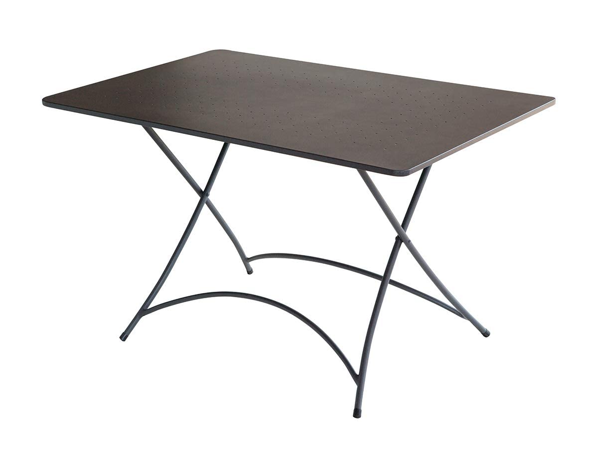Gruppo Maruccia Tavolo da Giardino con Struttura Pieghevole Tavolo per Esterni Rettangolare 120 x 80 Centimetri
