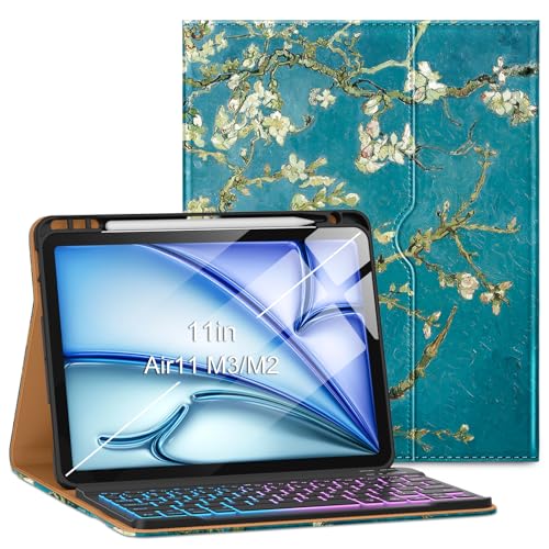 VIKESI iPad Air 11C` M3/M2 (2025/2024N) L[{[hP[X & iPad Air 5 4 10.9C` U[Jo[ ċzCg @\ yVz_[ J[hXbgt - u\